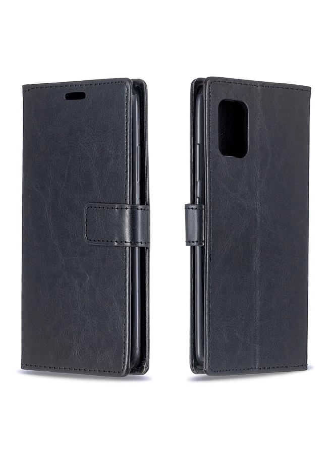 The Bros Case For Samsung A51 5G Crazy Horse Texture Horizontal Flip Leather Case with Holder & Card Slots & Wallet & Photo Frame