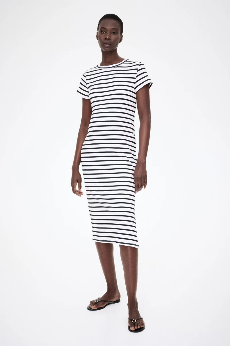 H&M MAMA Ribbed T-shirt dress