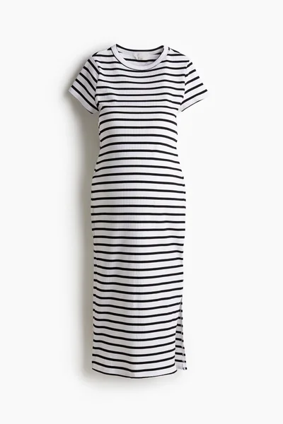H&M MAMA Ribbed T-shirt dress