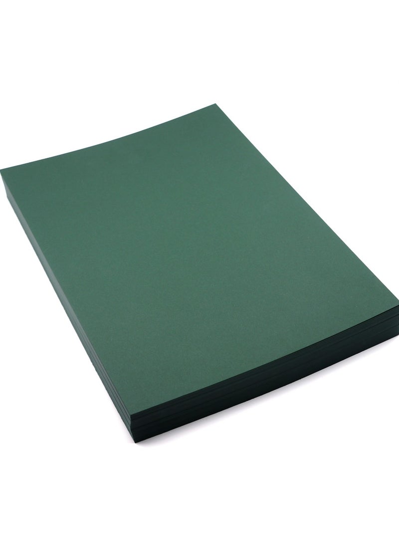 firstnock - Dark Green Paper A4 Thick 270GSM Green Card Stock, Tag, Drawing, Craft Making Paper, School and office use - Image 1