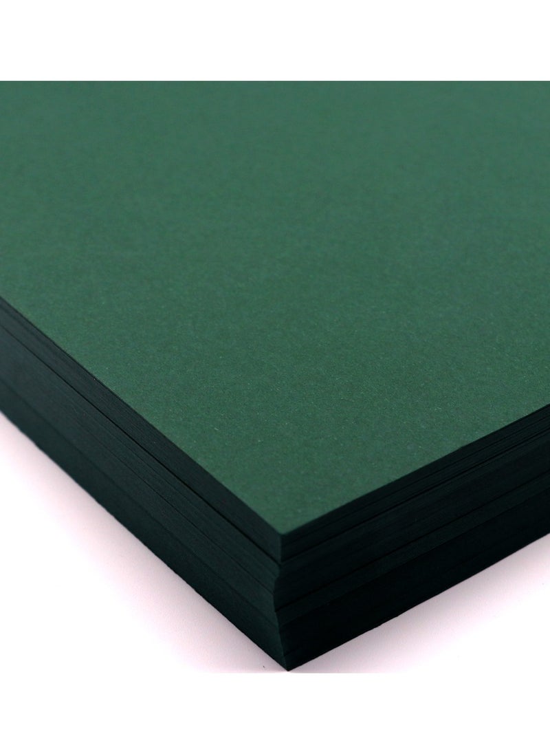 firstnock - Dark Green Paper A4 Thick 270GSM Green Card Stock, Tag, Drawing, Craft Making Paper, School and office use - Image 1