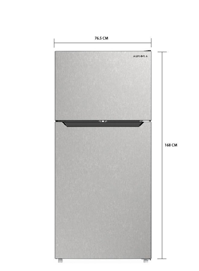 AURORA Double Door Refrigerator - 18.1 Feet - 4.8 Feet Freezer Capacity - 13.3 Feet Refrigerator Capacity - Steel - Silver - AR-660RNH - Image 2