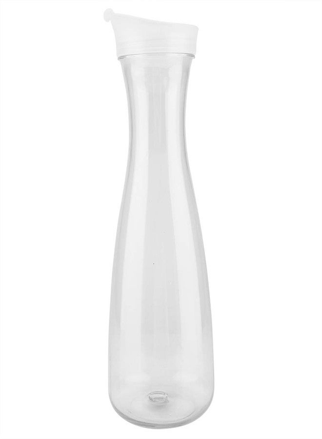 Agatige Water Carafe, Clear Acrylic Water Drink Pitcher Milk Beverage Dispenser Juice Jars with Flip Top Lids for Refrigerator, Bar Home Restaurant Water, Beverage (1, 32OZ) - Image 1