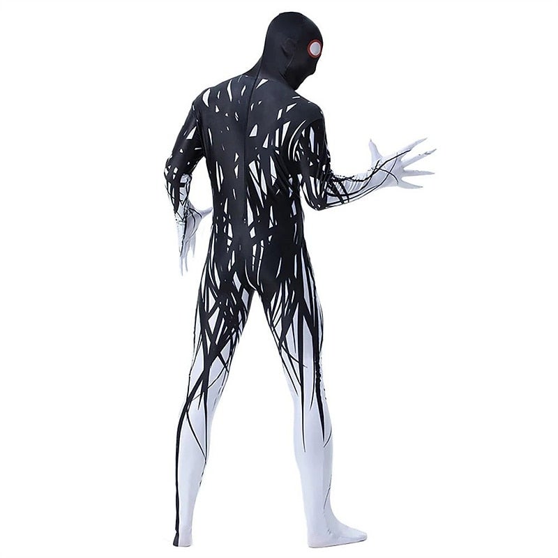 Bluejw Full Body Suit Cosplay Costume Bodysuits Skeleton Skull Zalgo Monster Cosplay Kid's Adults' Men's Boys' Carnival Masquerade Mardi Gras Party Halloween Performance Easy Halloween Costumes Dress Up - Image 4