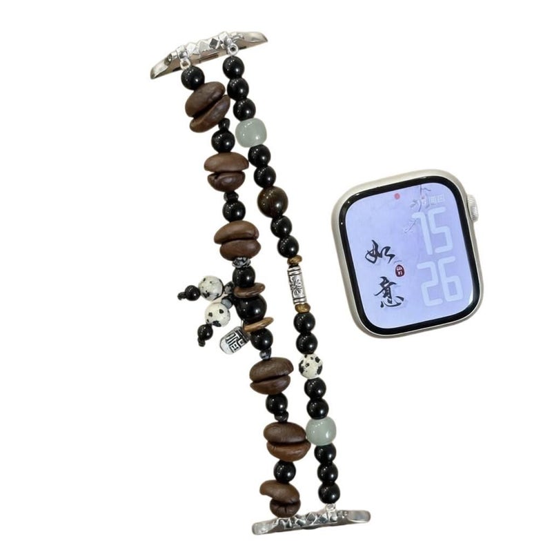 SK Brown Smartwatch Band Compatible with Apple Watch with Adjustable Fit Replacement Strap for Daily Wear - Image 5