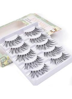 EYEMEI False Eyelashes 5 Pairs Multipack Synthetic Fiber Material 3D Lashes Natural Reusable Lashes for Professional Used for Women Girls by EYEMEI  - Image 3