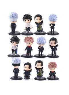 General 12 Q version of the spell back to the battle figure Knotweed Yuhito Fushiguro Eno Rose character set, PVC model toy decoration gifts  - Image 1