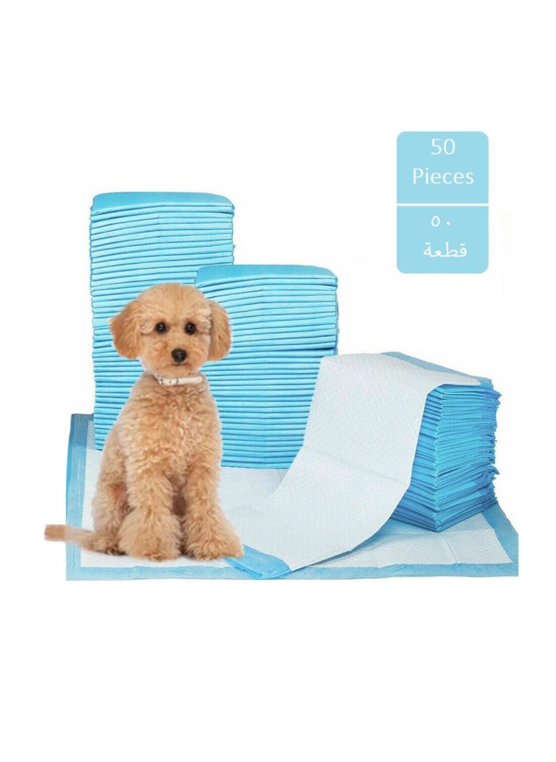 Cherry Medical Supply 50-Pieces Packed In 2 Pouches Cherry Medical Supply 60 Cm X 60 Cm Pet Training Pads And Puppy Pads Super Absorbent  - Image 1