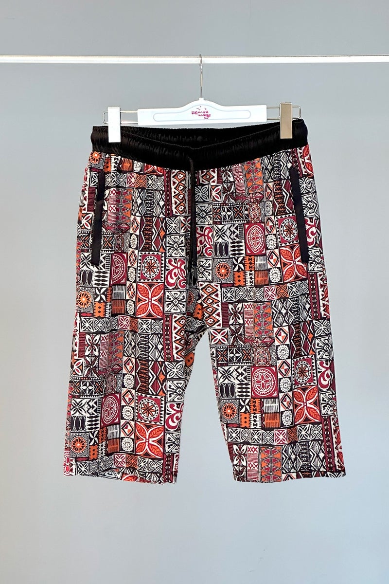 Remsa Mayo Remsa Swimsuit Patterned Men's Shorts Capri Swimsuit Rks-05 - Image 1