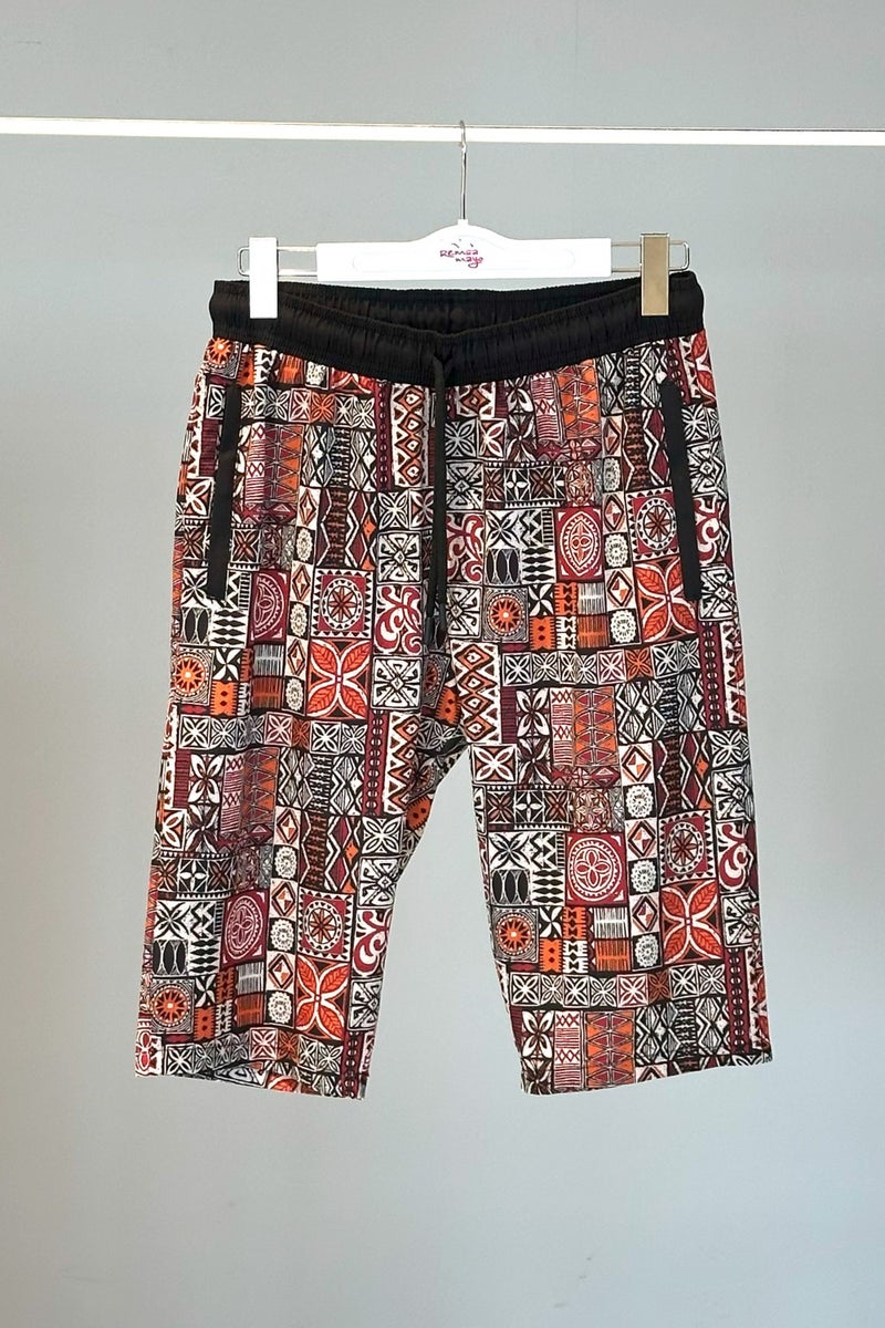 Remsa Mayo Remsa Swimsuit Patterned Men's Shorts Capri Swimsuit Rks-05 - Image 3