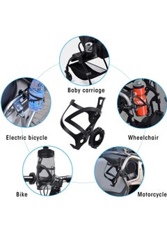 Y&D Bike Cup Holder, Bicycle 2-in-1 Bottle Bracket Aluminum Alloy Water Cage Universal Rotation Drink Holders for  - Image 4