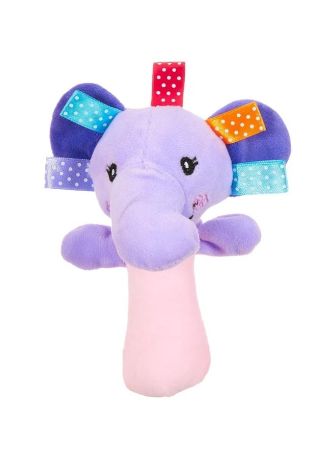 Baby Rattle Toy with Sensory Tags and Sound Features for Early Development