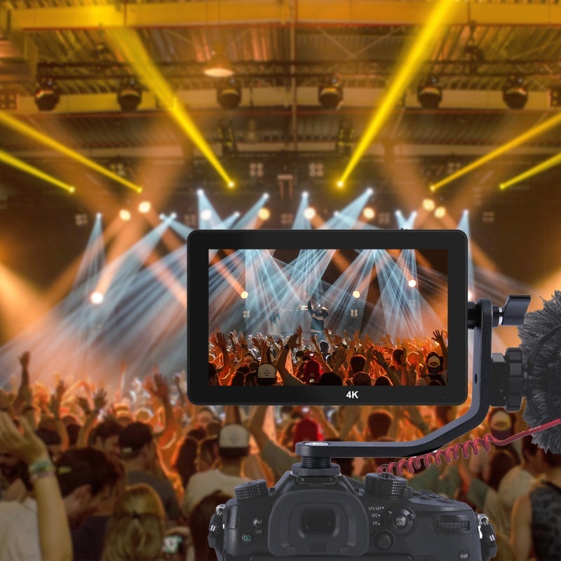 Field Monitor: 5.5 Inch 1920x1080 IPS Touch Panel, 460Nits Brightness - Accurate Color Reproduction With ITU Standards, HDMI Loop Output for DSLR/Mirrorless Camera Filming Sessions - Image 5