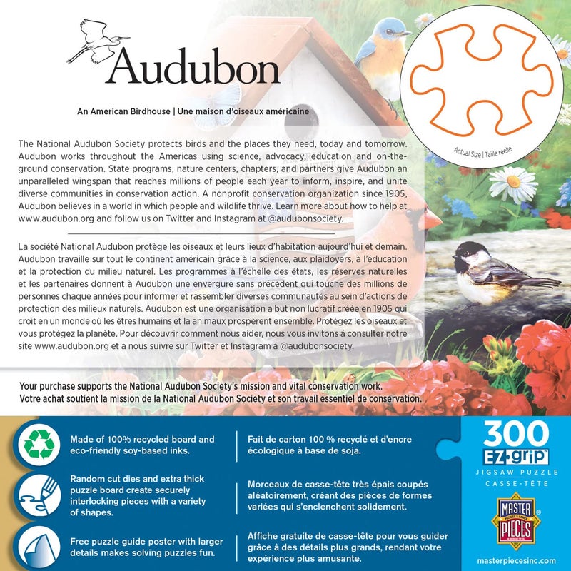 MasterPieces 300 Piece EZ Grip Jigsaw Puzzle - An American Birdhouse - 18"x24" - Image 3