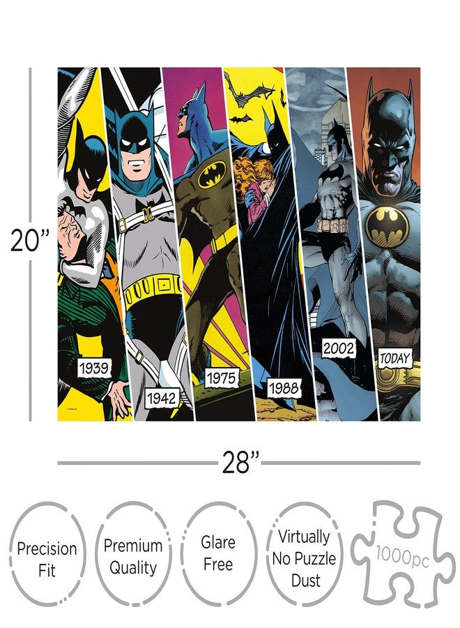 AQUARIUS DC Batman Timeline Puzzle (1000 Piece Jigsaw Puzzle) - Officially Licensed DC Comics Merchandise & Collectibles - Glare Free - Precision Fit - Virtually No Puzzle Dust - 20 x 28 Inches,65385 - Image 2