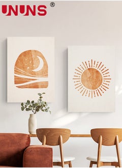 UNUNS 3Pcs Abstract Wall Art Home Decor,Moon And Sun Prints For Living Room Bedroom,Large Modern Canvas Wall Art,30x40cm(Only Drawing Core)  - Image 5