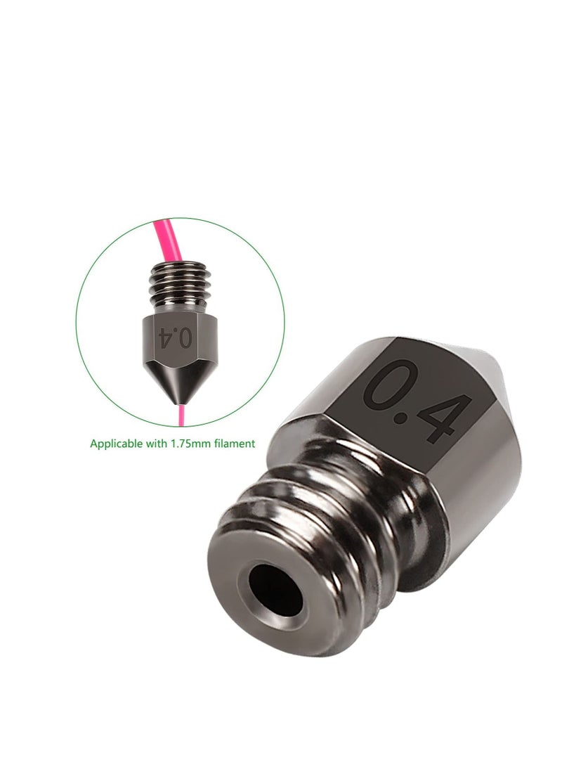 Captaintech 25PCS 3D Printer Extruder Nozzles Hardened Steel, Stainless Steel, Brass High Temperature Pointed Wear Resistant Nozzle 0.2 0.3 0.4 0.5 0.6 0.8 1.0 mm, for CR-10, Ender 3/ Ender3 pro, Prusa i3 - Image 2