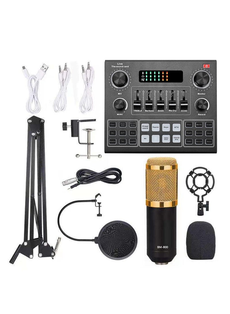 V9 Audio USB Headset Microphone Webcast Live Sound - Image 1