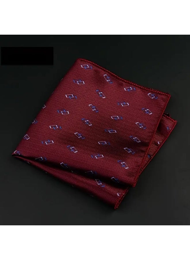 Men's pocket square to complete a formal suit look - high-quality fabric with a modern design - Image 1