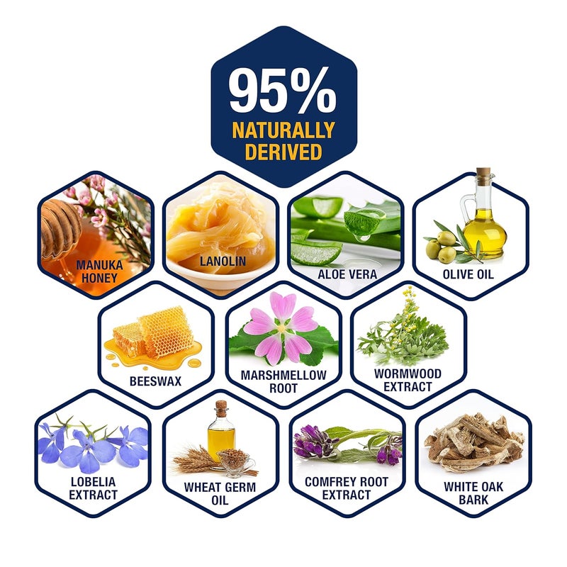 Theriac مرهم شفاء مانوكا المتقدم - مثبت سريرياً أنه يشفي 50% أسرع من المضاد الحيوي الثلاثي / مثالي للجروح الصغيرة، والخدوش، والحروق / (0.5 أونصة) - Image 3