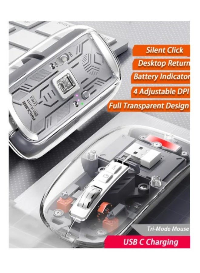 Terabyte BLUETOOTH Wireless&2.4G Mouse USB& TYPE C - Image 4