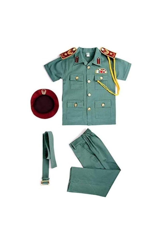 costumax Police Officer Green Uniform Kids Costume for 6 to 7 years old - Image 2