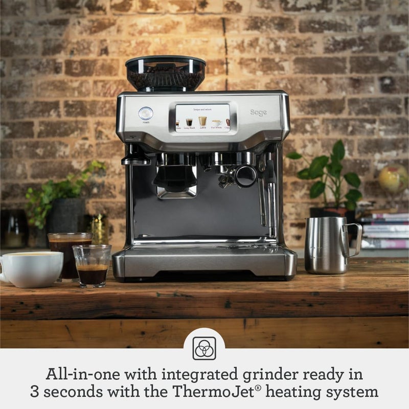 Sage Barista Touch, Bean to Cup Coffee Machine with Grinder and Milk Frother, Brushed Stainless Steel- KSA Version, 2 Year Manufacturer Warranty - Image 2
