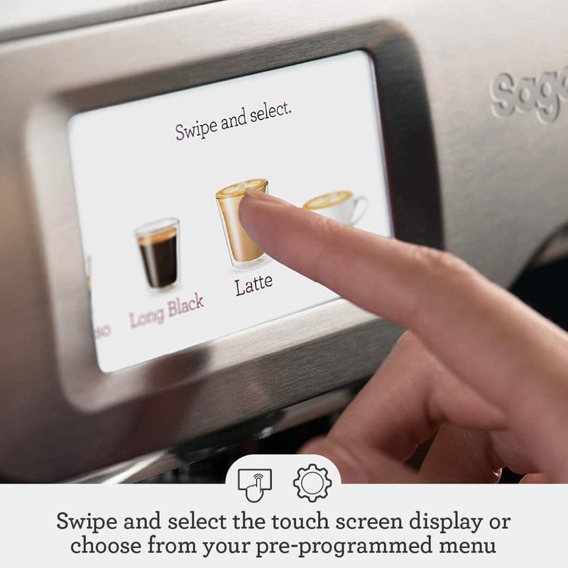 Sage Barista Touch, Bean to Cup Coffee Machine with Grinder and Milk Frother, Brushed Stainless Steel- KSA Version, 2 Year Manufacturer Warranty - Image 3