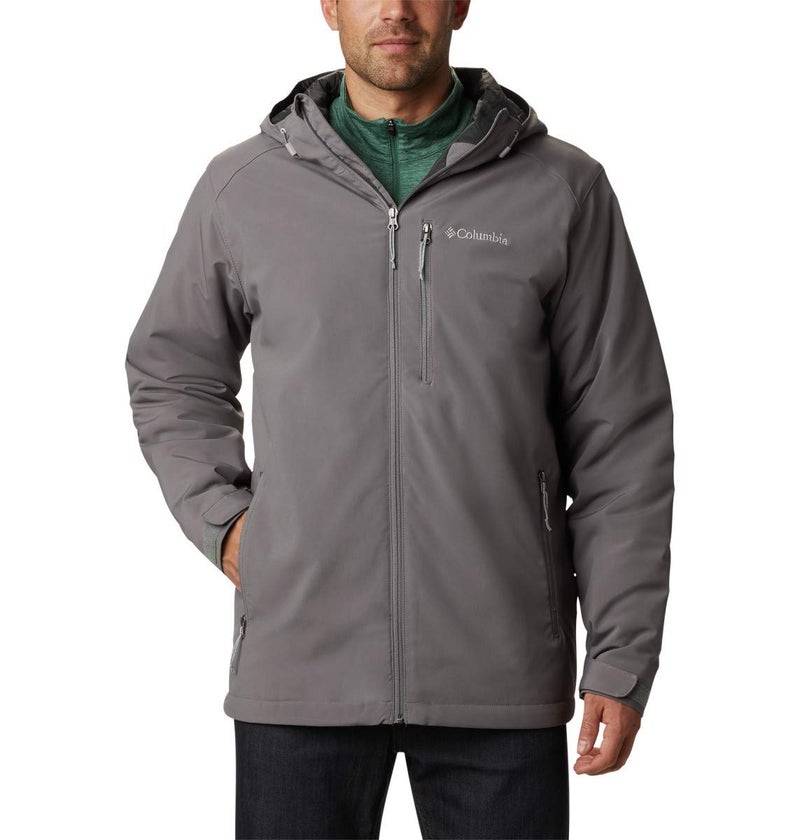 Columbia Mens Gate Racer Softshell City Grey XLarge