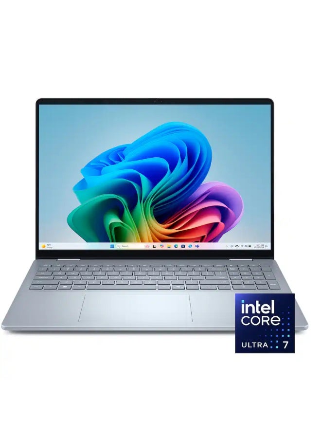DELL 16 Plus Copilot+ PC Touchscreen Laptop, Intel Core Ultra 7 256V, 16" 2K LED Touchscreen, 16GB, 1TB, Intel Arc, Windows 11 Pro,  + Life Time Office 2024 English/Arabic Ice Blue - Image 1