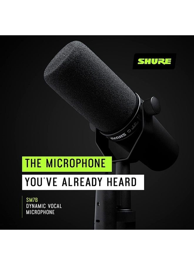 شور ميكروفون صوتي ليجيندري Shure Sm7b أسود - Image 3