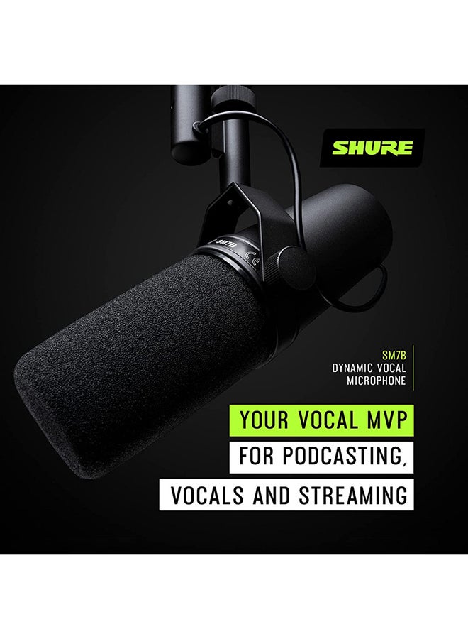 شور ميكروفون صوتي ليجيندري Shure Sm7b أسود - Image 2