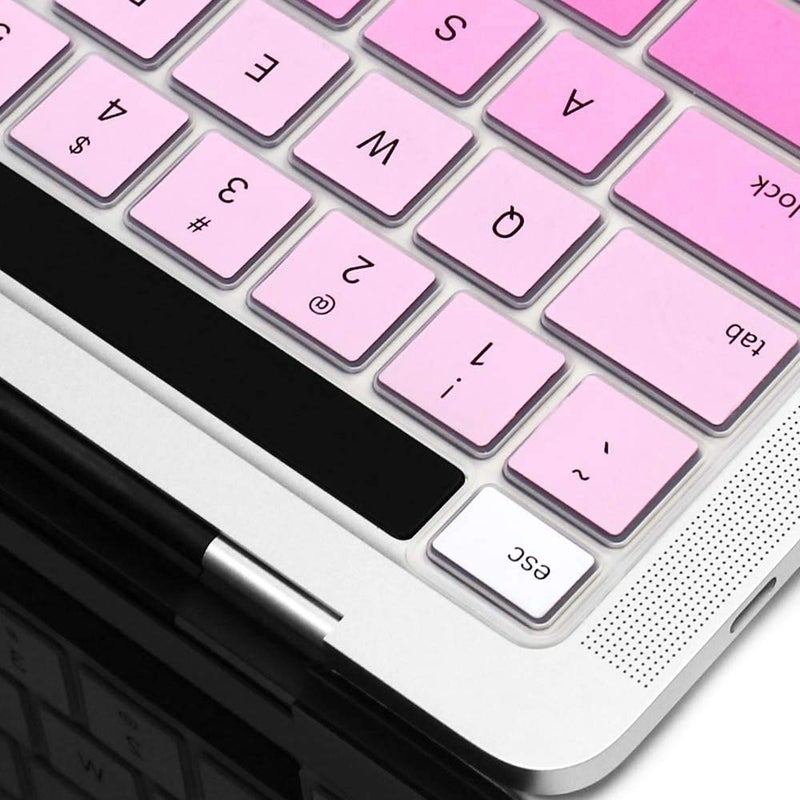 Oaky غطاء حماية لوحة المفاتيح متوافق مع ماك بوك برو 16 بوصة 2019-2020 إصدار نموذج A2141 غطاء سيليكون ناعم مقاوم للماء والغبار رقيق للغاية للوحة مفاتيح ماك بوك برو 16 بوصة - سيليكون وردي - Image 5