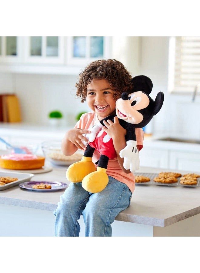 Disney Store Official Mickey Mouse Medium Soft Toy for Kids, Cuddly Character with Fuzzy Texture and Embroidered Details, Soft Tail, Plushy Suitable for All Ages. - Image 3