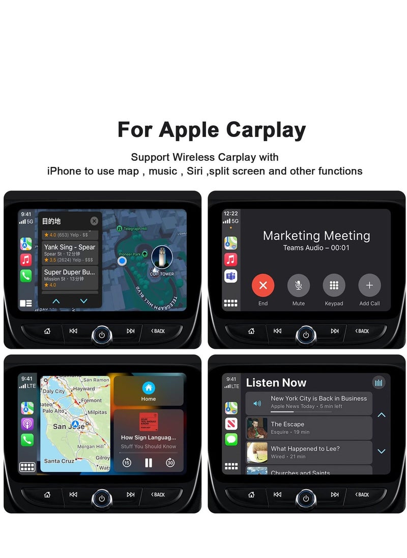 Generic - Wireless CarPlay Adapter for iPhone, Wireless Carplay Dongle Converts Factory Cars Wired Carplay to Wireless, Carplay Bluetooth Adapter, 5Ghz WiFi Auto-Connect Online Update, Support iOS 13+, Black - Image 1