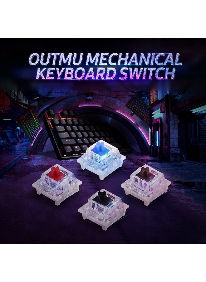 Generic General Mechanical Keyboard Shaft Switch Replaceable Mechanical Keyboard Switch OUTMU Mechanical Blue Switch 10PCS  - Image 3
