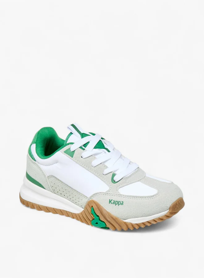 Kappa Boys' Panelled Sports Shoes with Lace-Up Closure