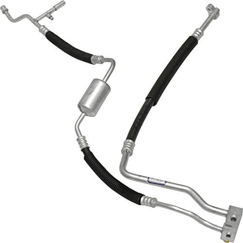 UAC HA 10409C A/C Manifold Hose Assembly, Silver/Black - Image 1