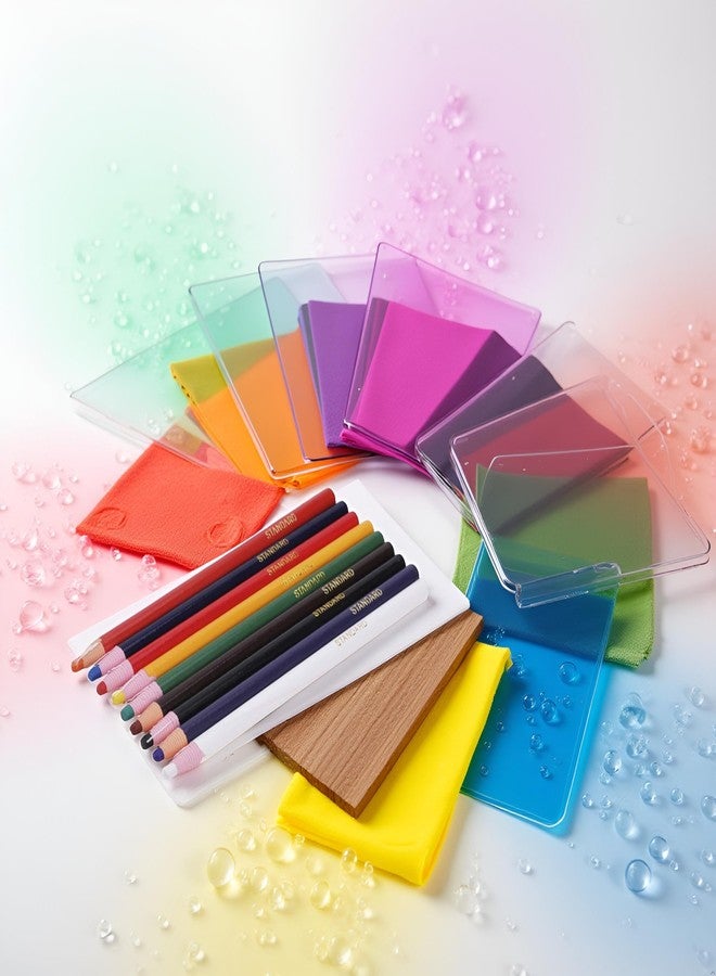 Mozff 9 Pcs Assorted Colors Peel-Off China Marker Grease Wax Pencils for Glass, Garments, Cellophane, Fabric, Wood, Metal, Art Crayons Marking Pencils Paper-Wrapped Painting Pen for Drawing Coloring - Image 3