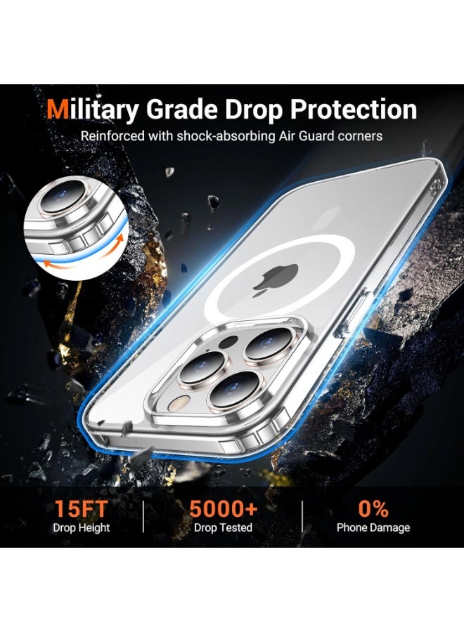 أكاليكس جراب مغناطيسي لهاتف آيفون 14 برو ماكس [مقاوم للصدمات ونحيف]، غطاء خلفي صلب شفاف مع حماية فائقة - Image 5