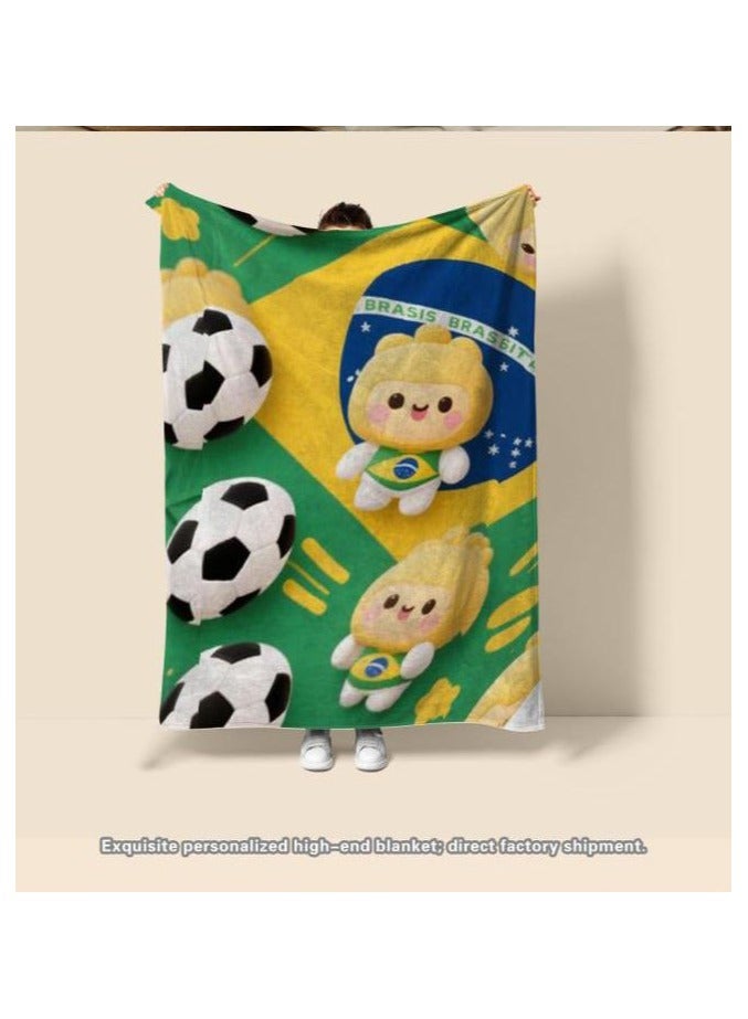 general Children's or student cartoon flannel thin blanket (warm and comfortable, suitable for sleep, games) 100cm*150cm - Image 4