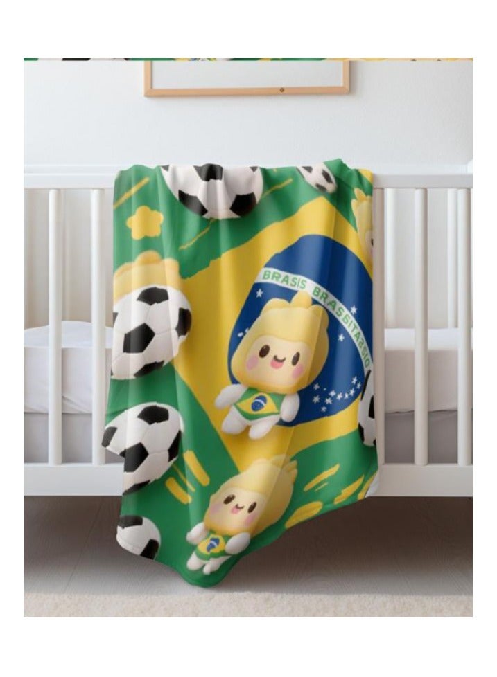 general Children's or student cartoon flannel thin blanket (warm and comfortable, suitable for sleep, games) 100cm*150cm - Image 5