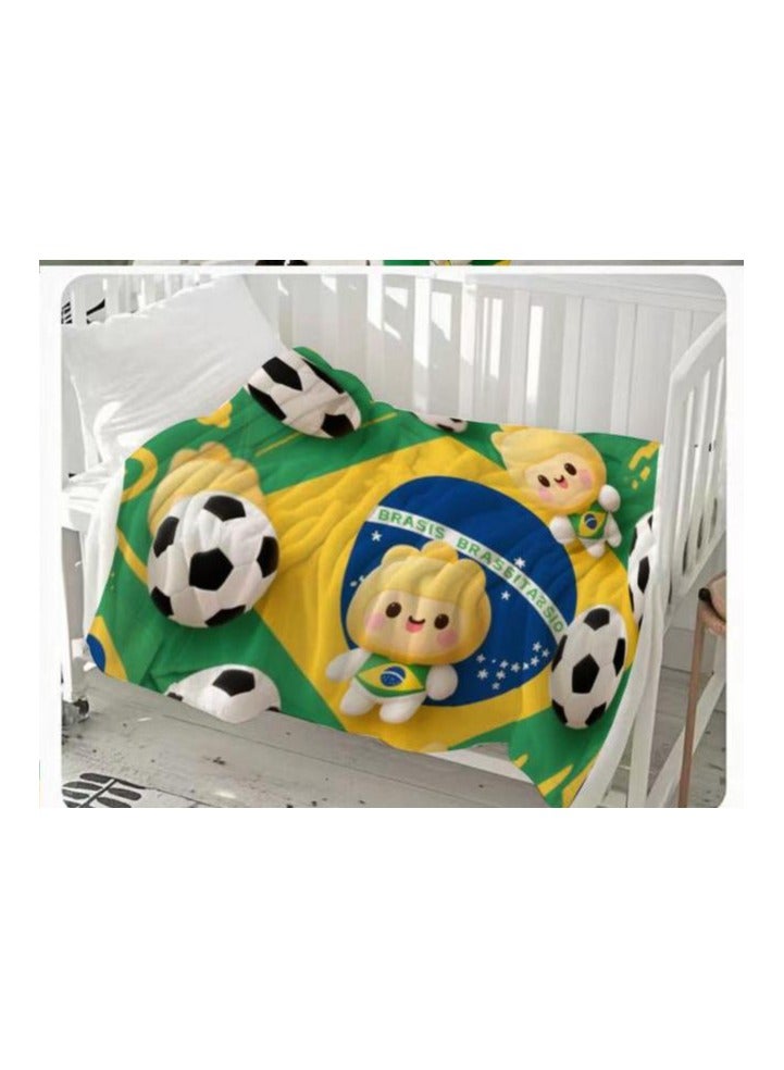 general Children's or student cartoon flannel thin blanket (warm and comfortable, suitable for sleep, games) 100cm*150cm - Image 3