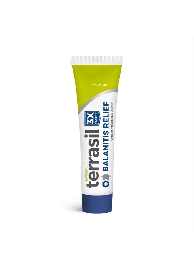 Terrasil Balanitis Relief – Balanitis Treatment for Men, Natural Soothing Foreskin Ointment for Relief from Balanitis Symptoms: Irritation, Itch, and Inflammation. Dermatologist Tested (14g)  - Image 1