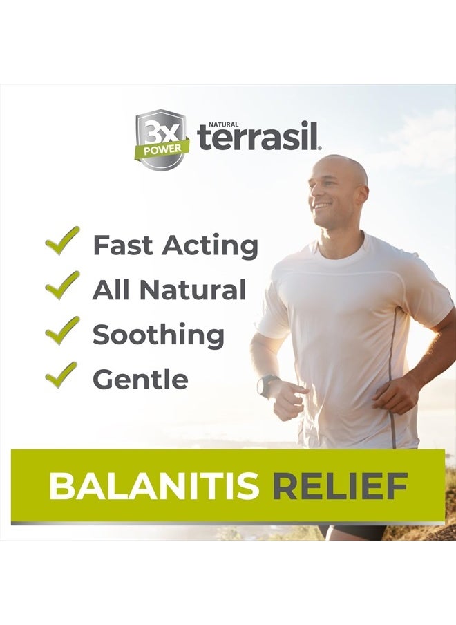 Terrasil Balanitis Relief – Balanitis Treatment for Men, Natural Soothing Foreskin Ointment for Relief from Balanitis Symptoms: Irritation, Itch, and Inflammation. Dermatologist Tested (14g)  - Image 3
