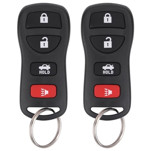 Vurkcy Keyless Entry Remote Control Car Key Fob Compatible with Infiniti EX35 FX35 FX45 I35 G35 QX56, Nissan Altima Armada Maxima Quest Sentra 350Z, Replacement for KBRASTU15 (Pack of 2) - Image 1