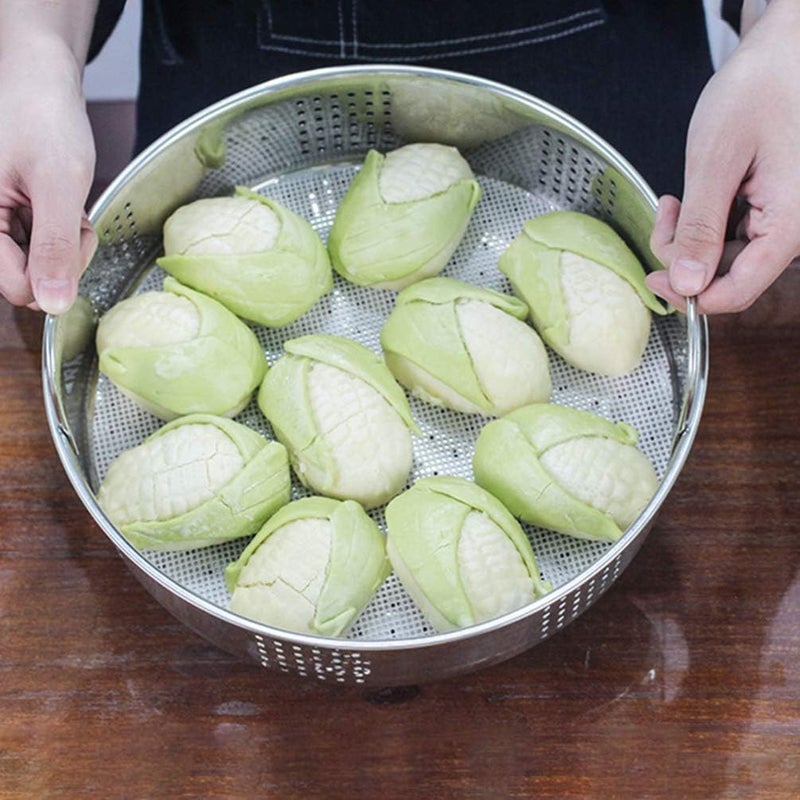 Dumpling Steamer Basket Dumpling Steamer Basket Stainless Steel Steamer Basket Food Steamer for Home Kitchen Restaurant 27cm L Pressure Cooker Steamer Basket Food Steamer Basket - Image 5