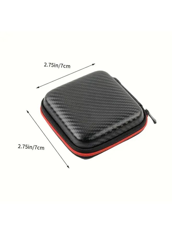 Black Hard EVA Cable Organizer Case with Mesh Pocket for Travel Camping Accessories - Image 2