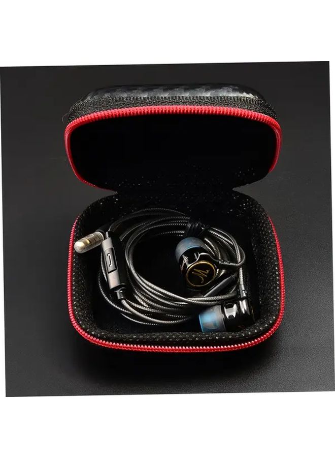 Black Hard EVA Cable Organizer Case with Mesh Pocket for Travel Camping Accessories - Image 4