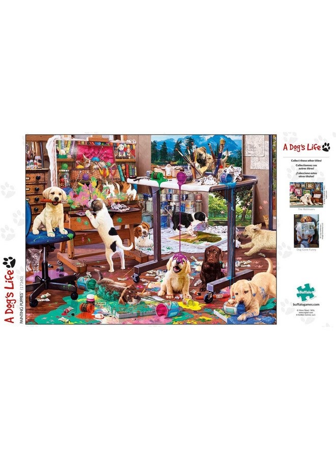 Buffalo Games - Steve Read - Painting Puppies - 750 Piece Jigsaw Puzzle for Adults -Challenging Puzzle Perfect for Game Nights - Finished Size is 24.00 x 18.00 - Image 5